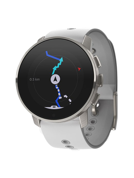 SUUNTO 9 PEAK BIRCH WHITE TITANIUM sportinis laikrodis